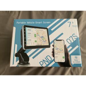 2024 Newest Wireless Apple Carplay & Android Auto, 7In HD Touchscreen Portable